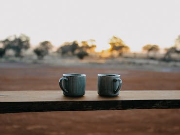 relaxing on the verandah, overlooking towards sunset