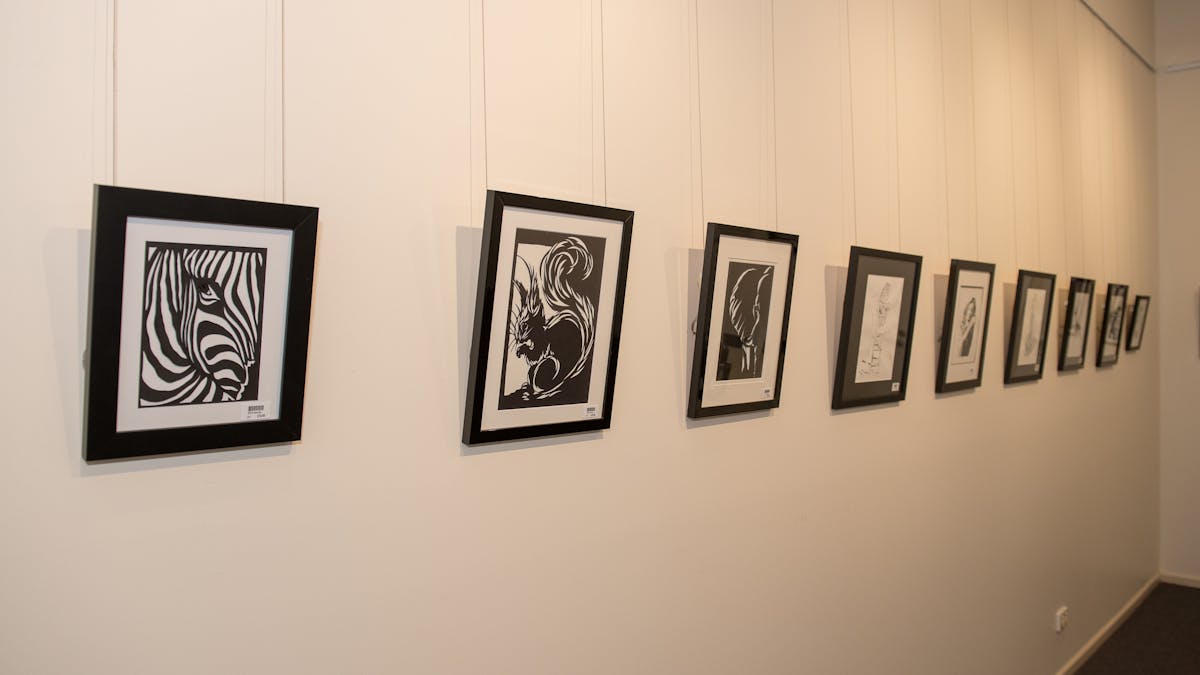 Artwork inside the Texas Art Gallery