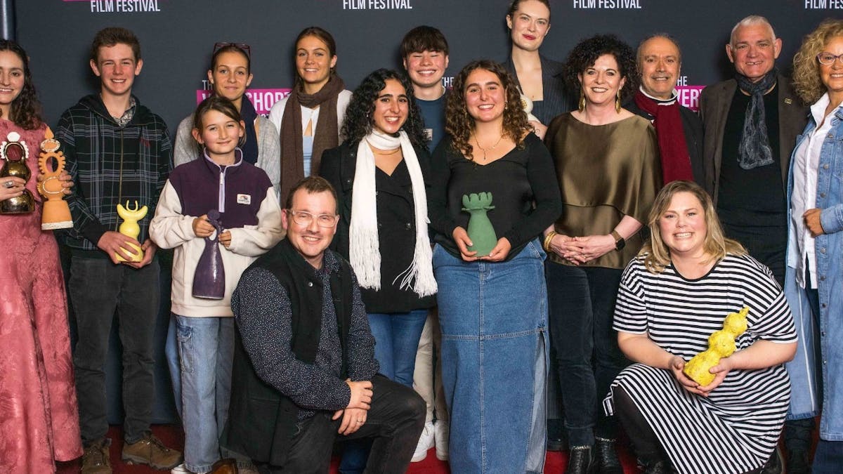 Winners and judges, including Leah Purcell, at the VSFF Premiere