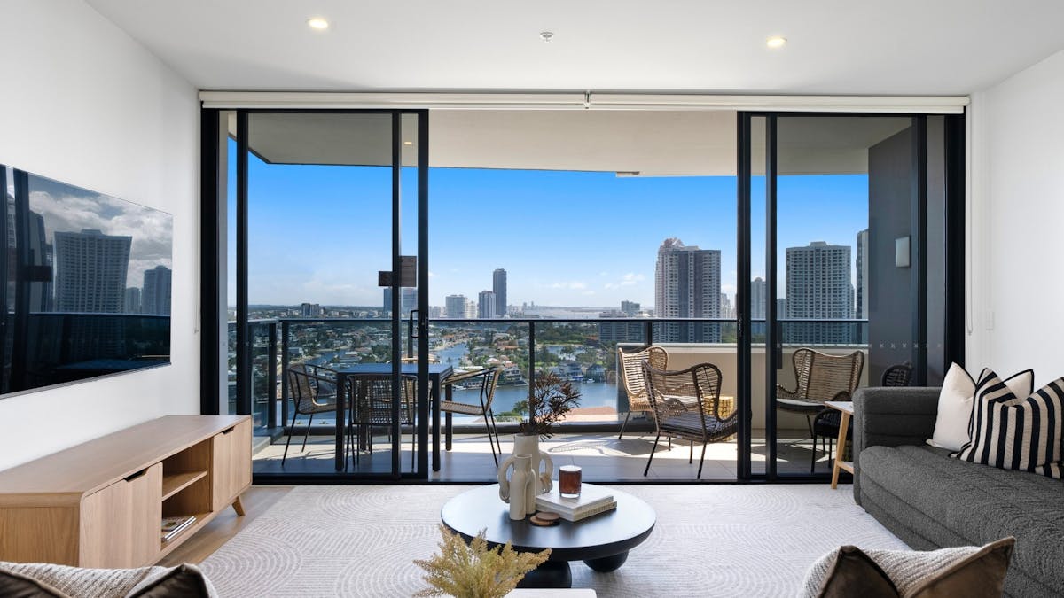 Lounge and balcony
