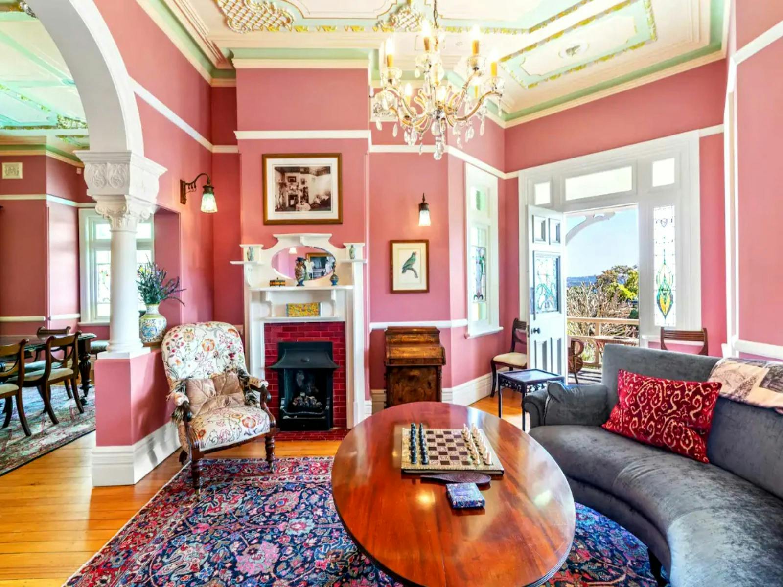 Versatile living spaces for entertaining guests