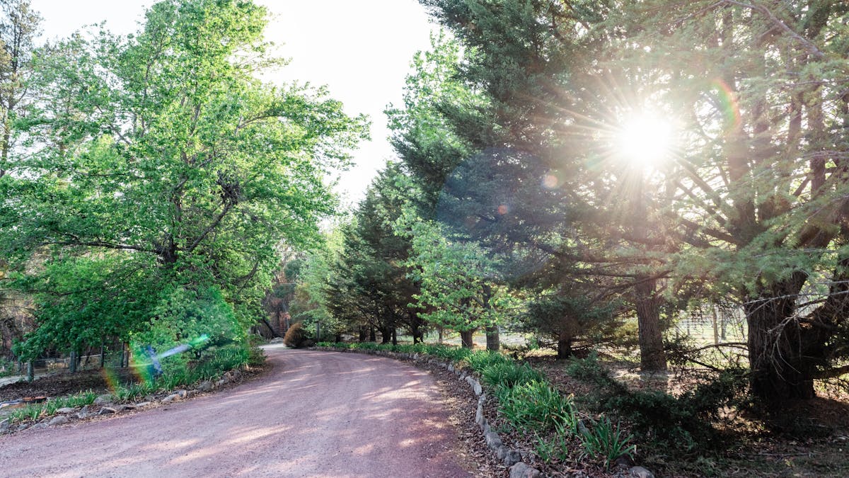 Welcoming drive into Granite Belt Retreat