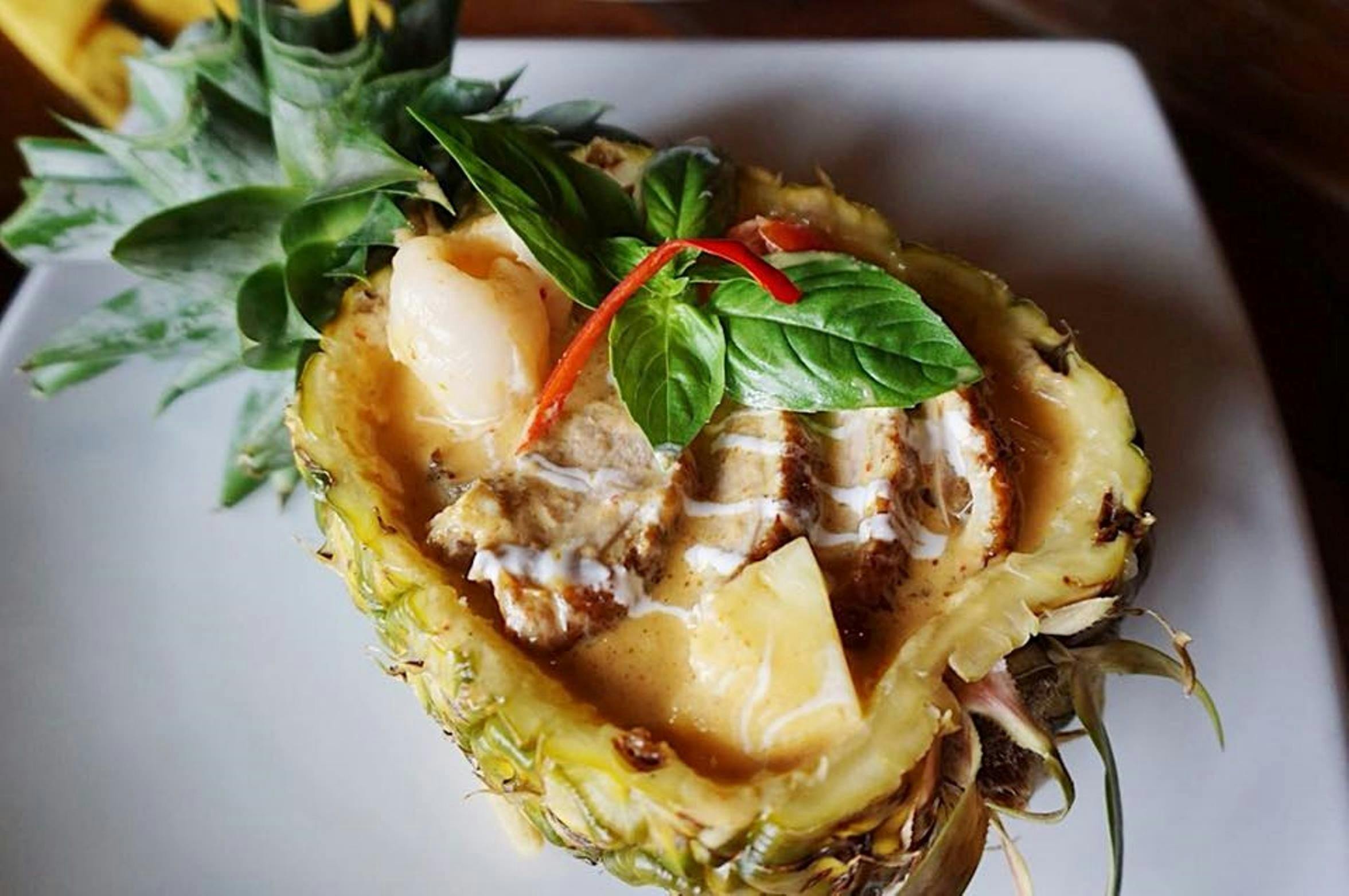 Curry in a pinapple at Andaman Thai, Shellharbour Village