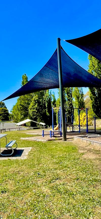 Playground with Slide and Swings