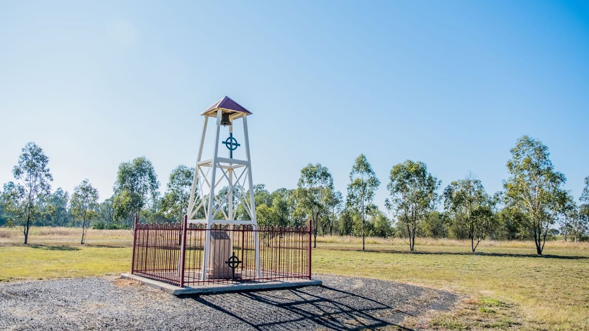 The Bell Tower marks the site of the St Francis Xavier Church, destroyed in a storm in 1980. The Bell Tower marks the site of the St Francis Xavier Church, destroyed in a storm in 1980.