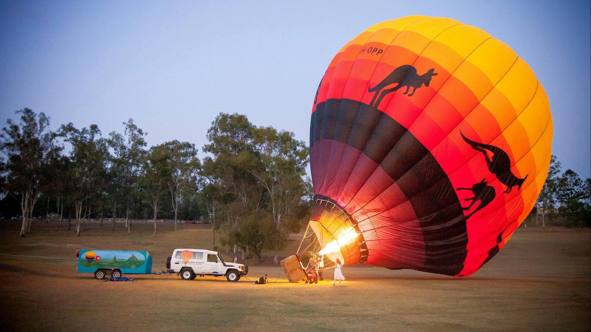 Brisbane hot balloon ride