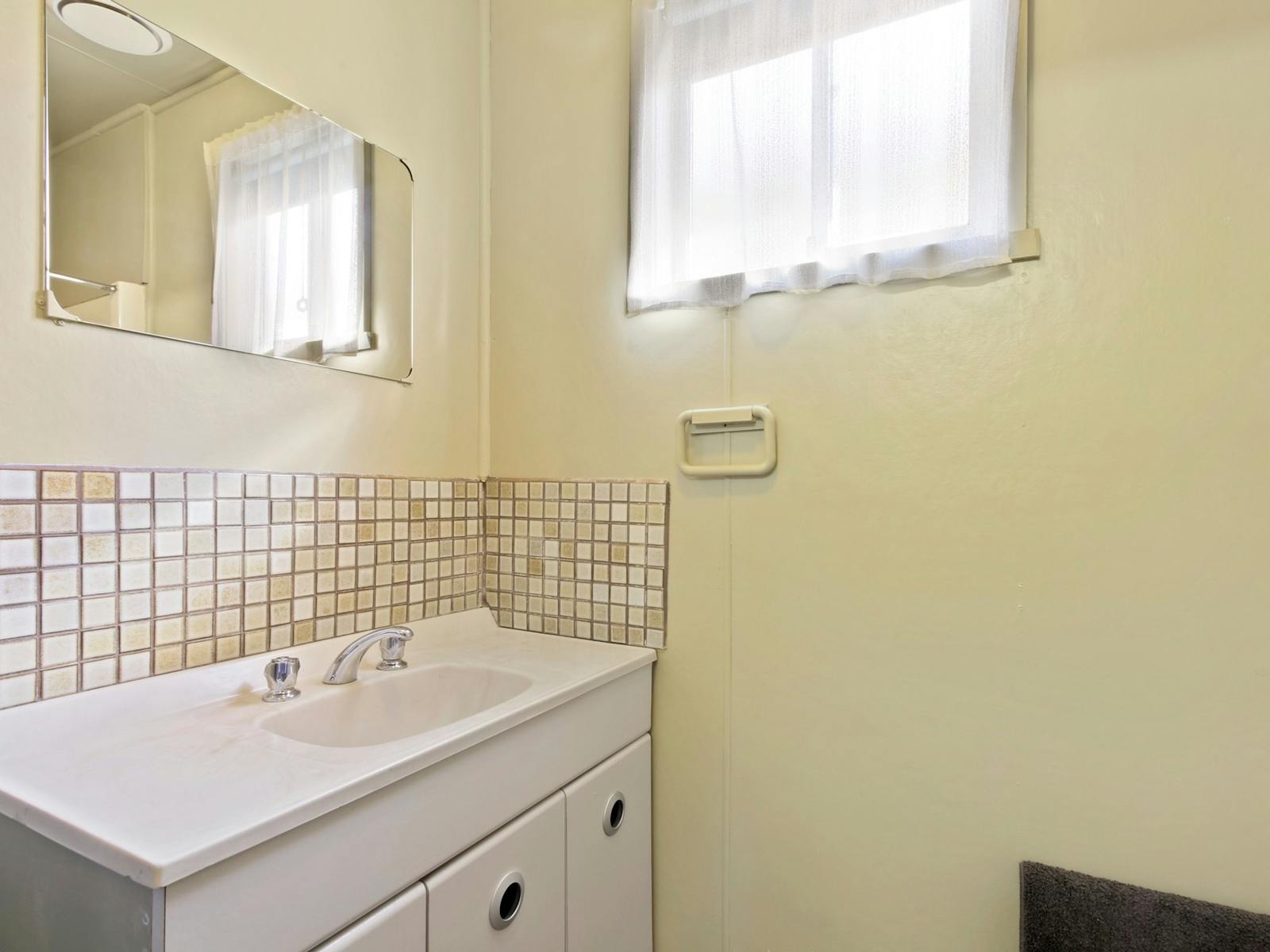 Small bathroom with shower