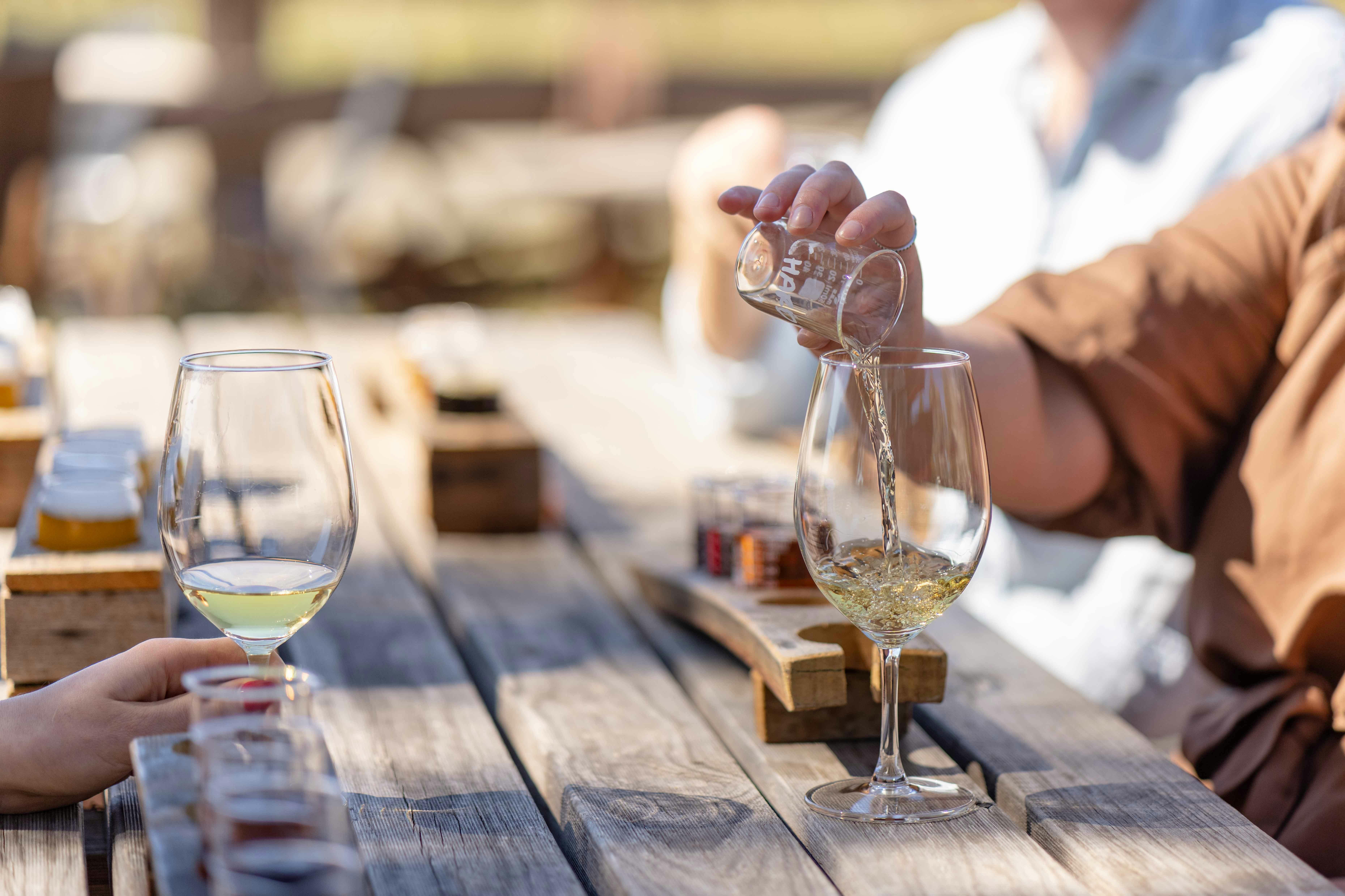 Tasting estate made wine and craft beer at The Shiraz Republic