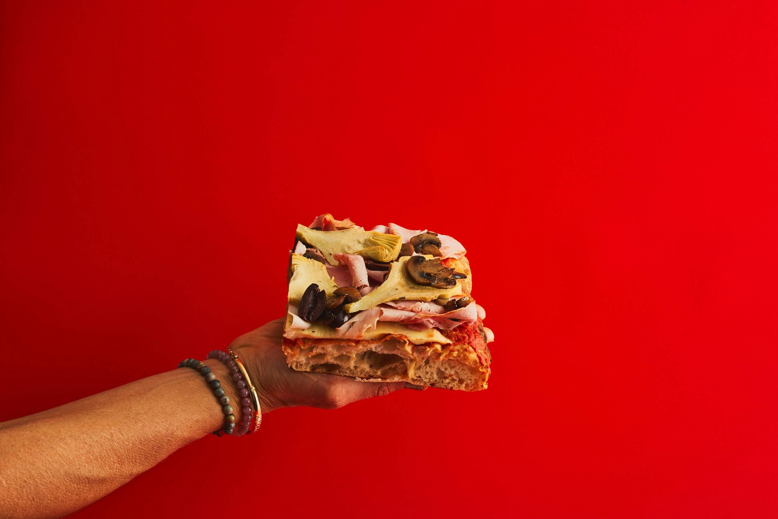 Capricciosa Pizza Slice