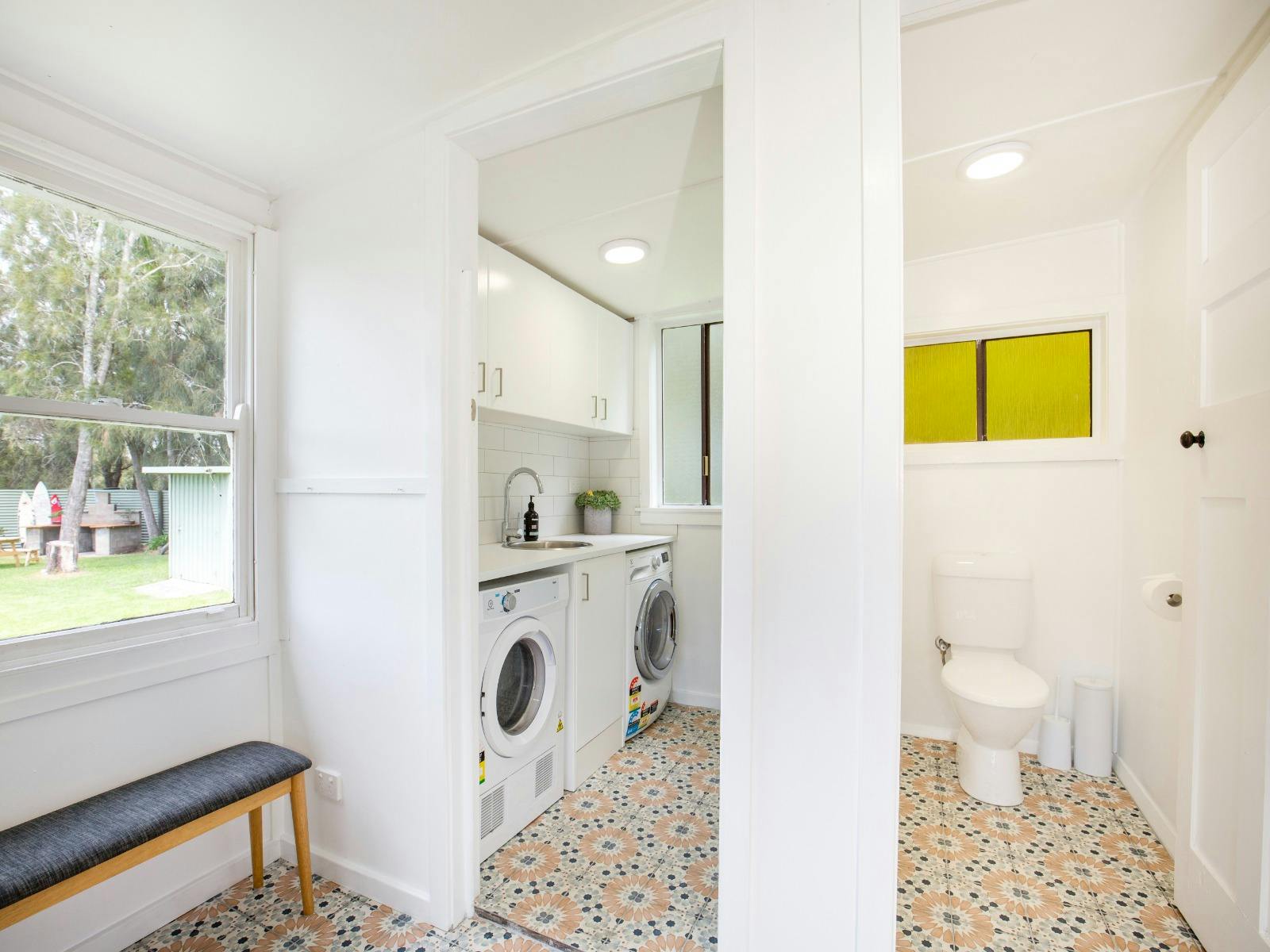 Toilet and Laundry Area