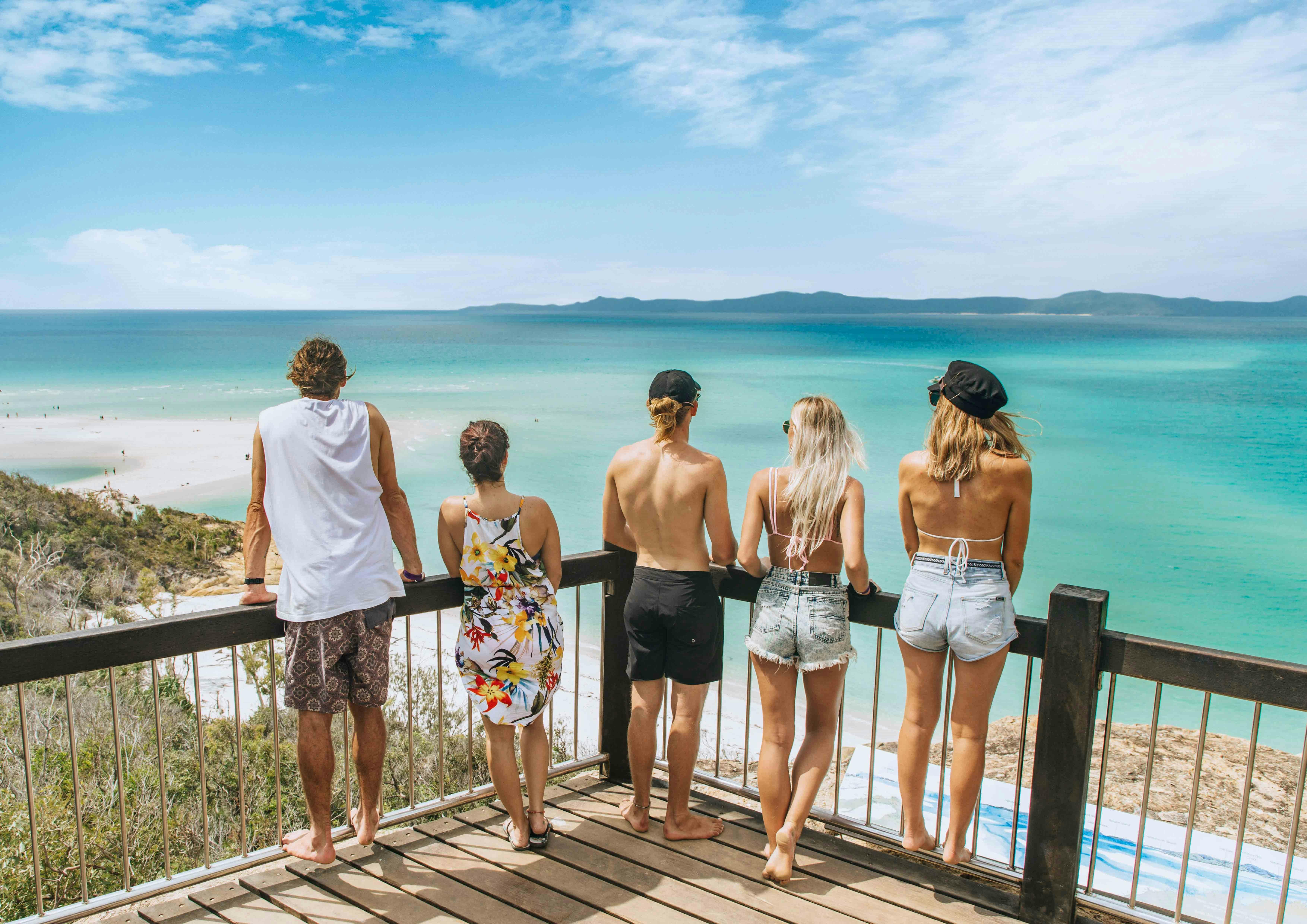 Take in the stunning views from Hill Inlet Lookout