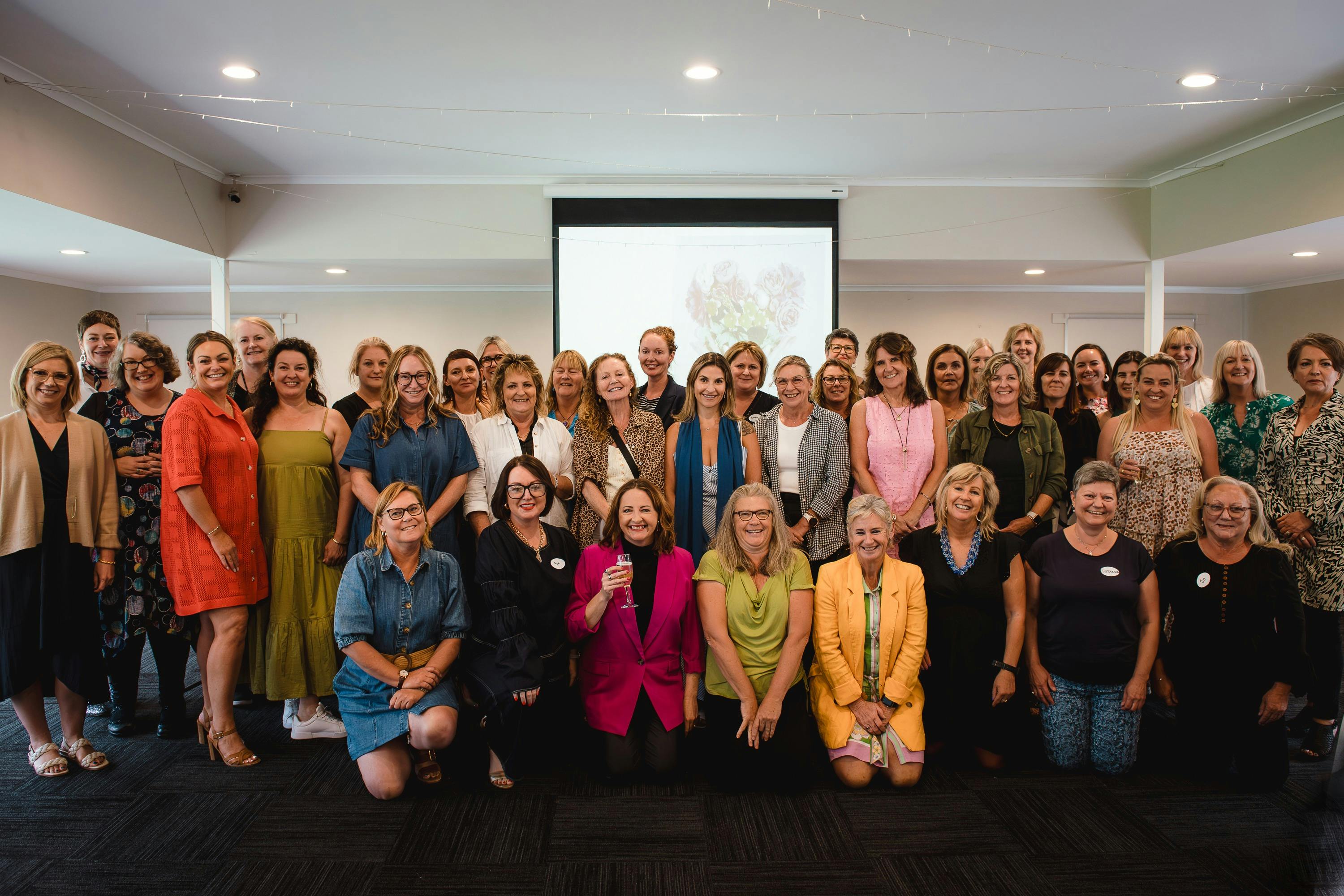 Guests at Flourish Events Tasmania event coming together to celebrate friendship, joy and community