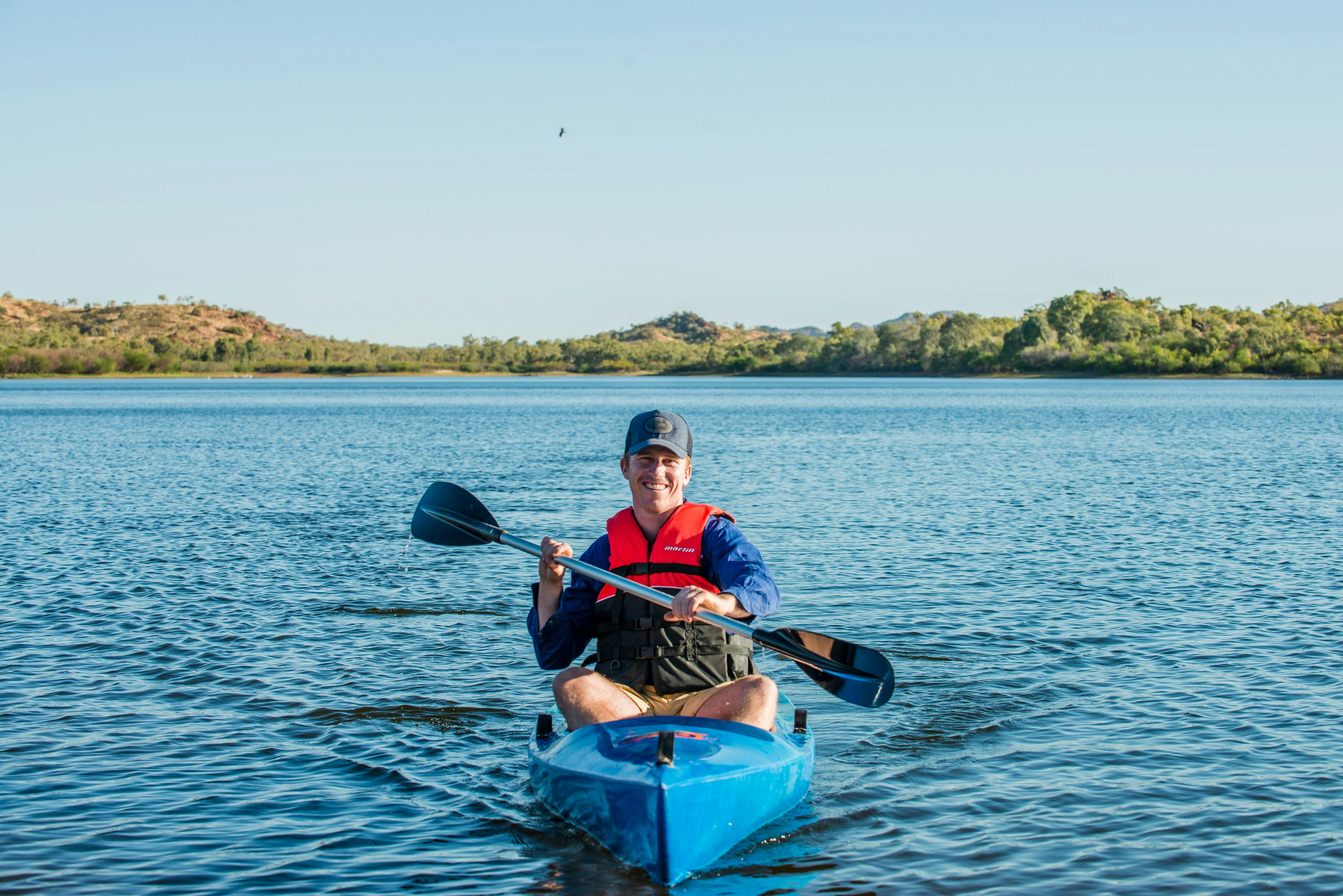 lady in a kayak