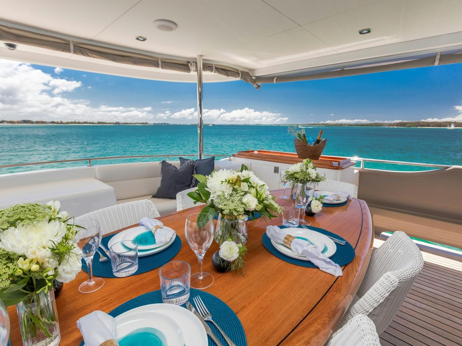 Texas T - lower aft deck dining