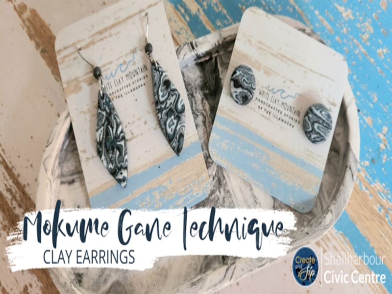 Image for Mokume Gane Clay Earrings