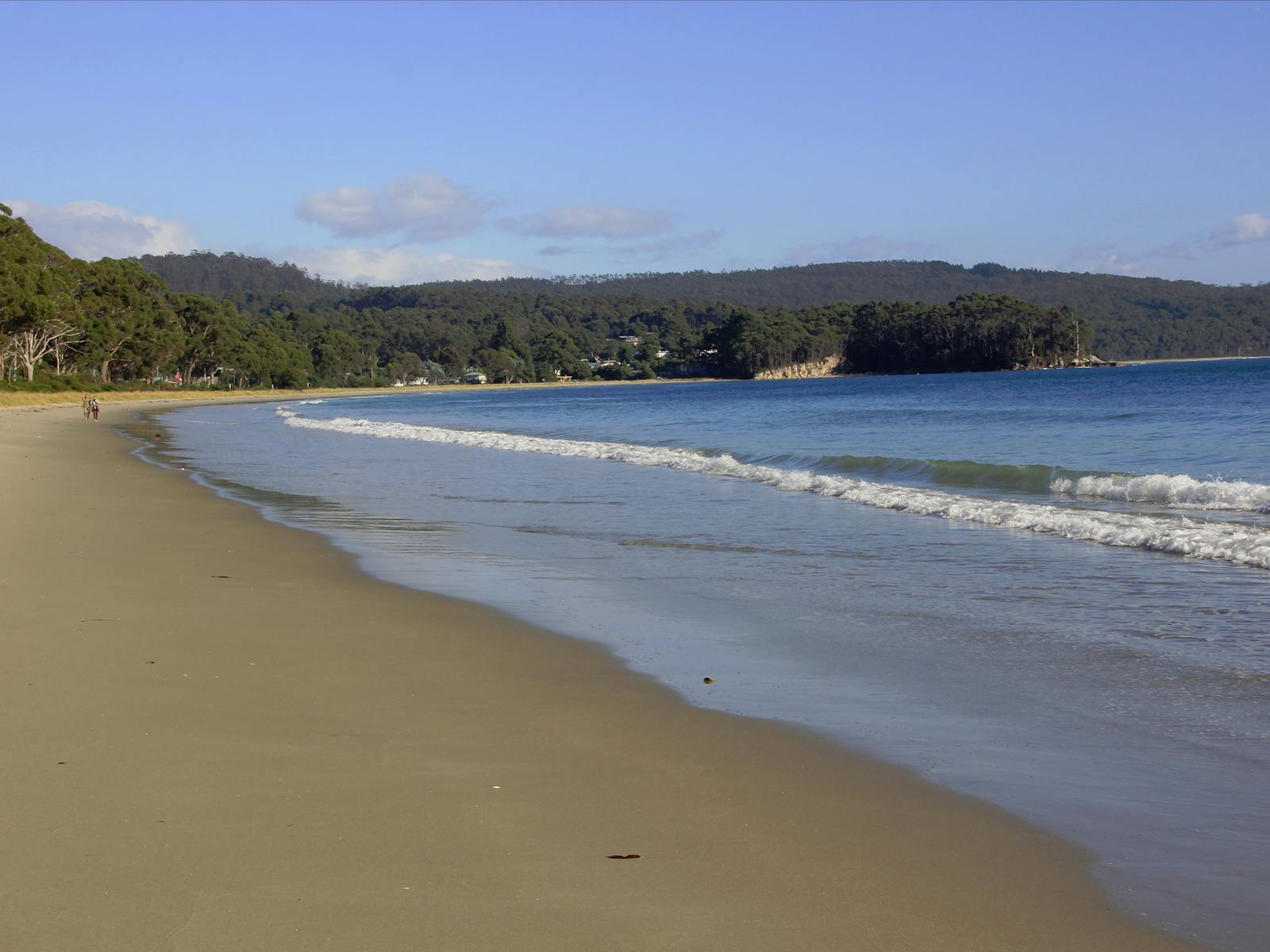 White sand and pristine water.