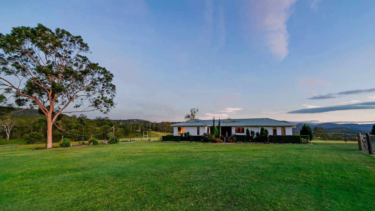 Taken from across the house paddock