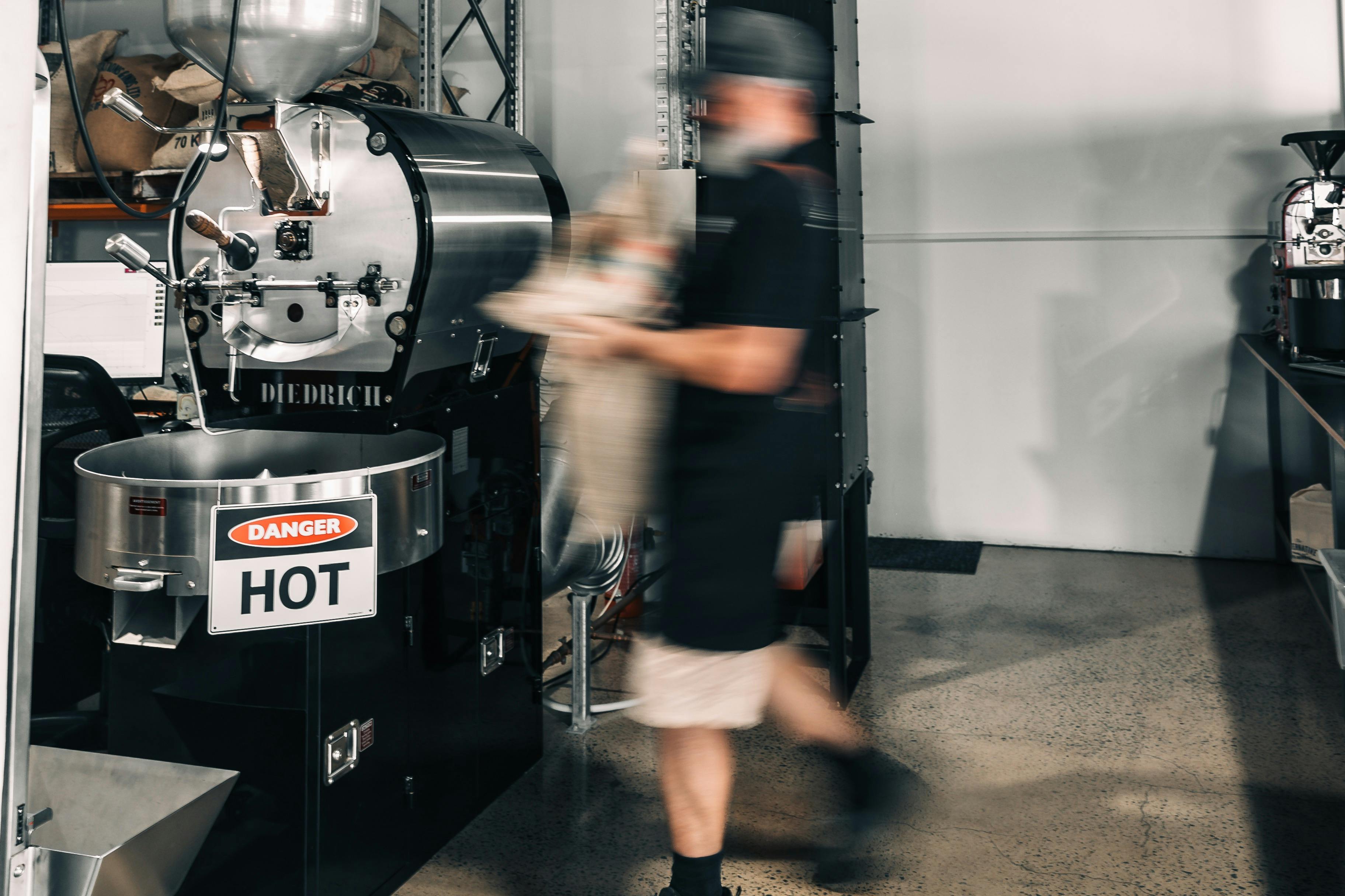Loading the roaster
