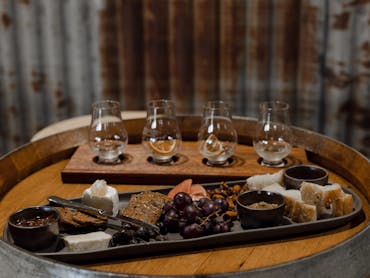 Tasting flight and grazing platter