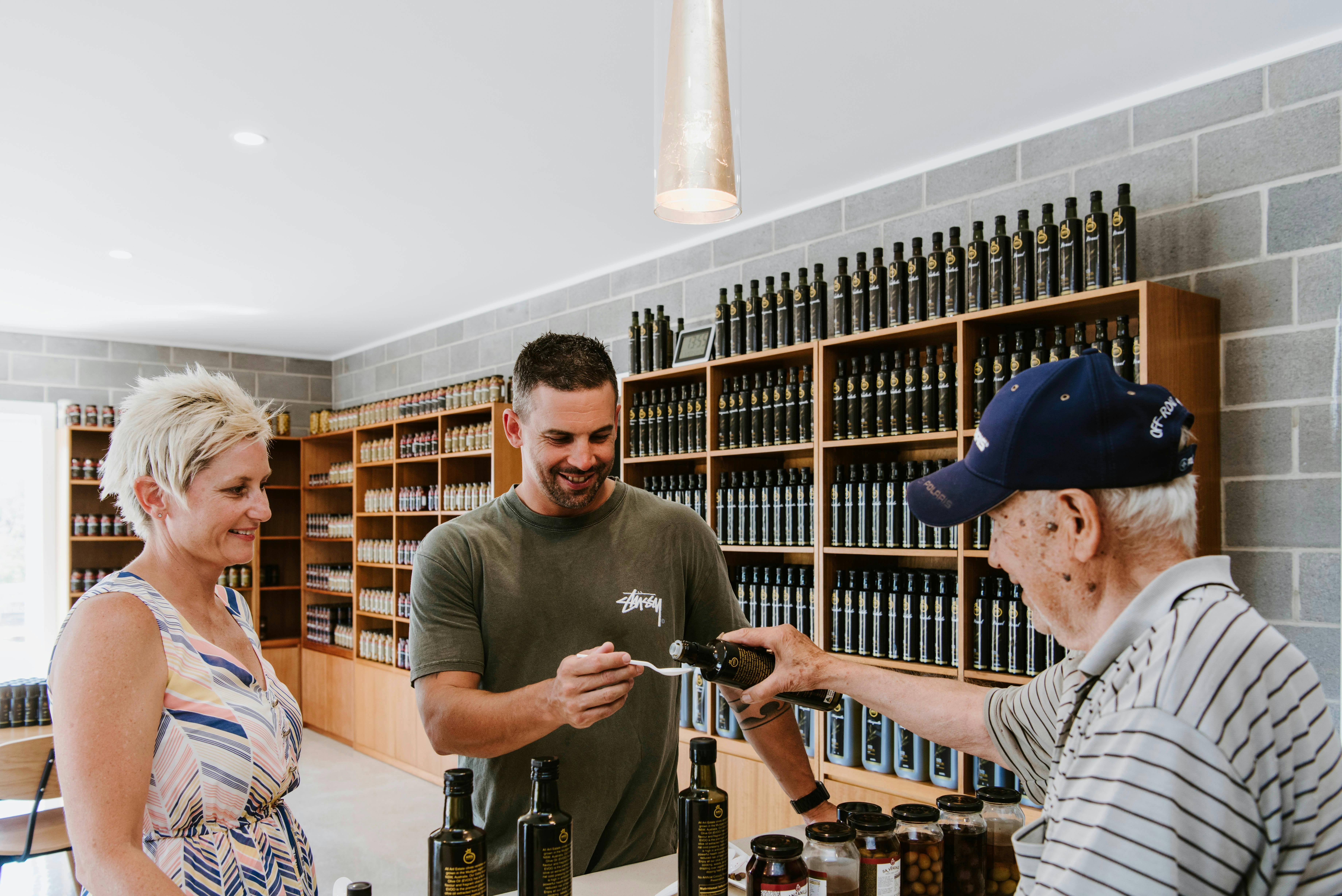 Visitors in Aril Estate cellar door