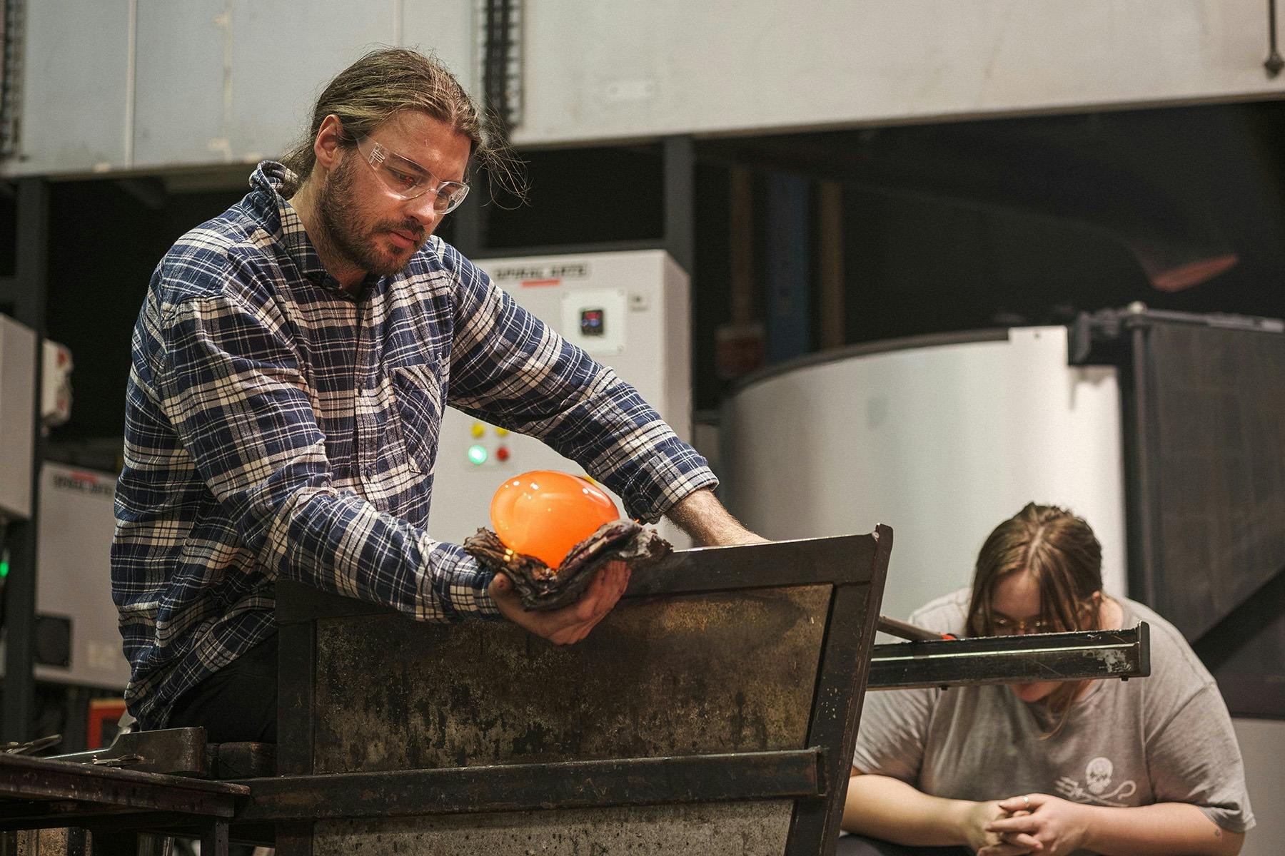 Daily Glass Blowing at JamFactory