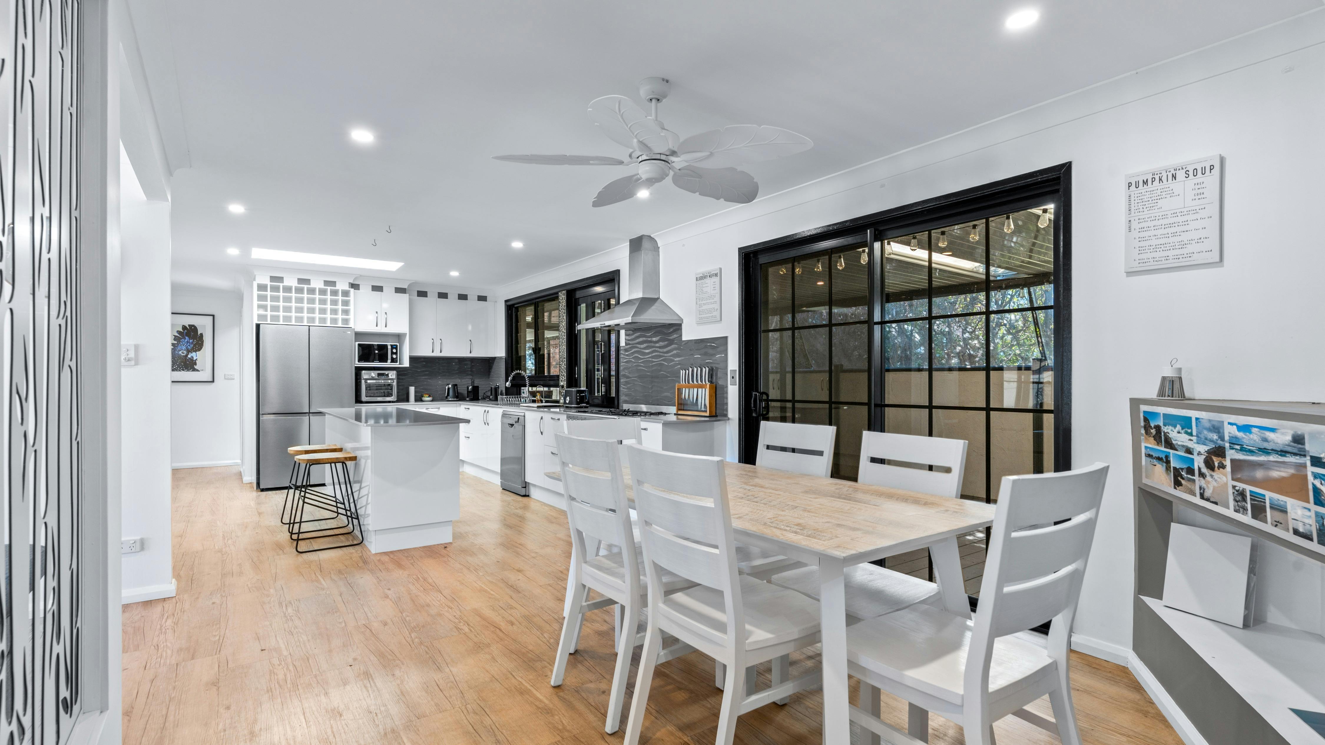 Dining and kitchen