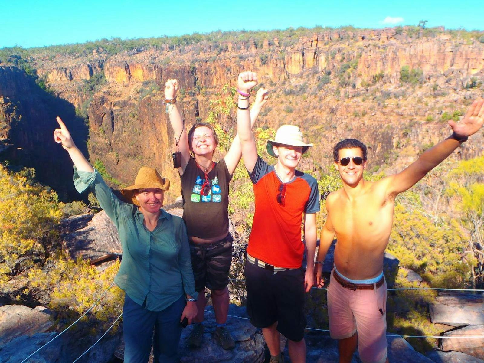 Joy at the top of the Arnhem Land escarpment