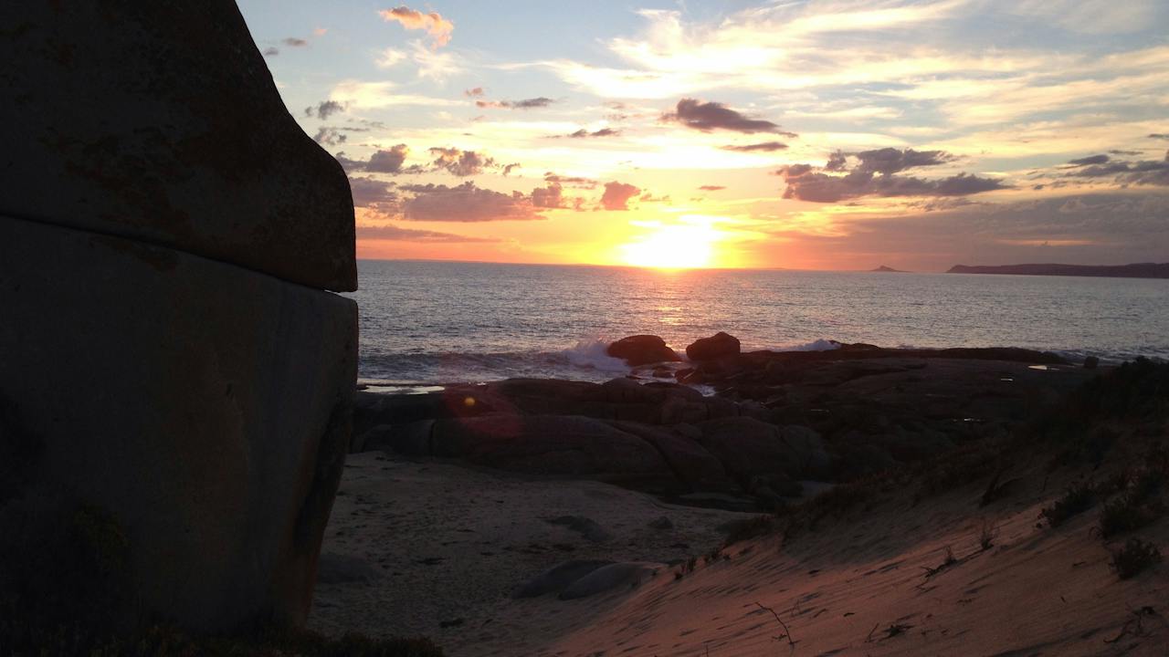 Sunset walk to Castle Rock
