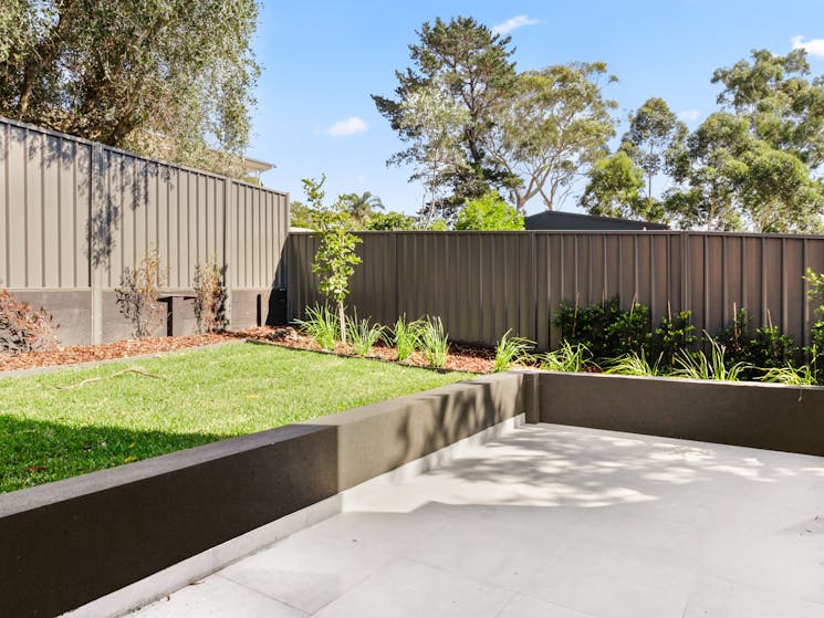 Secure and private back courtyard