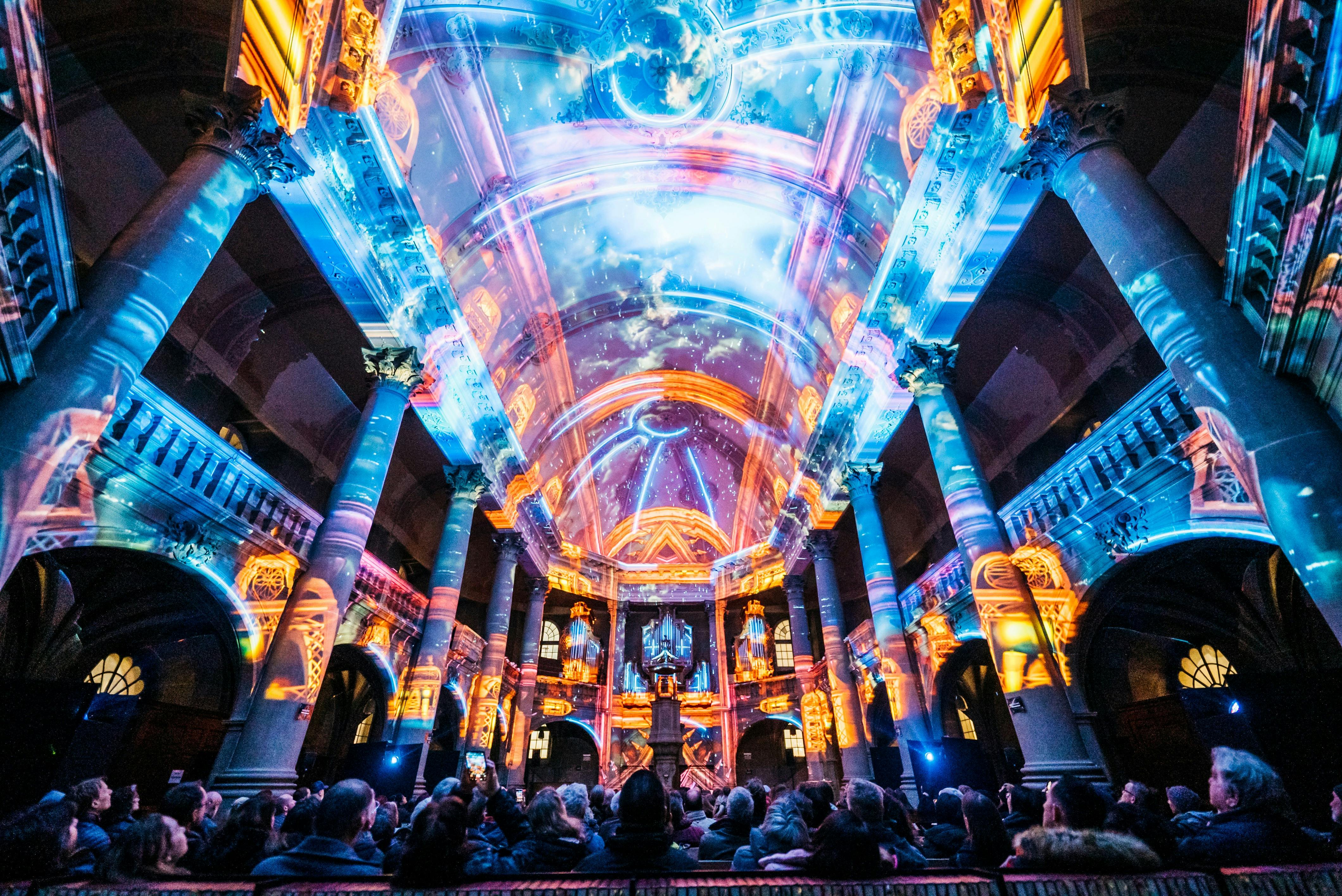 Eonarium Genesis: An Immersive Light Show at Pilgrim Uniting Church