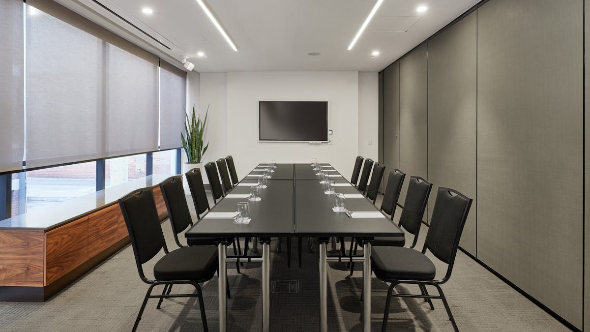 Studio Room with a boardroom set up at Hyatt Regency Brisbane - Brisbane City