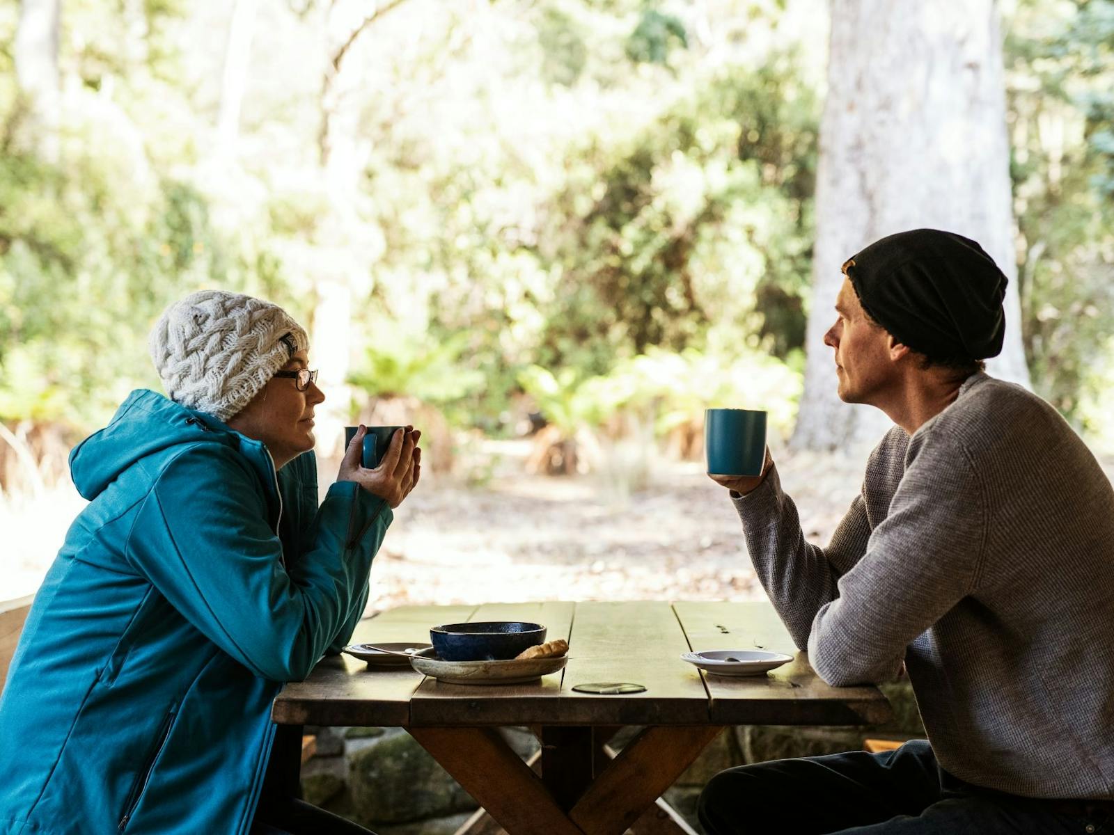 Cafe fare in our outdoor eating area