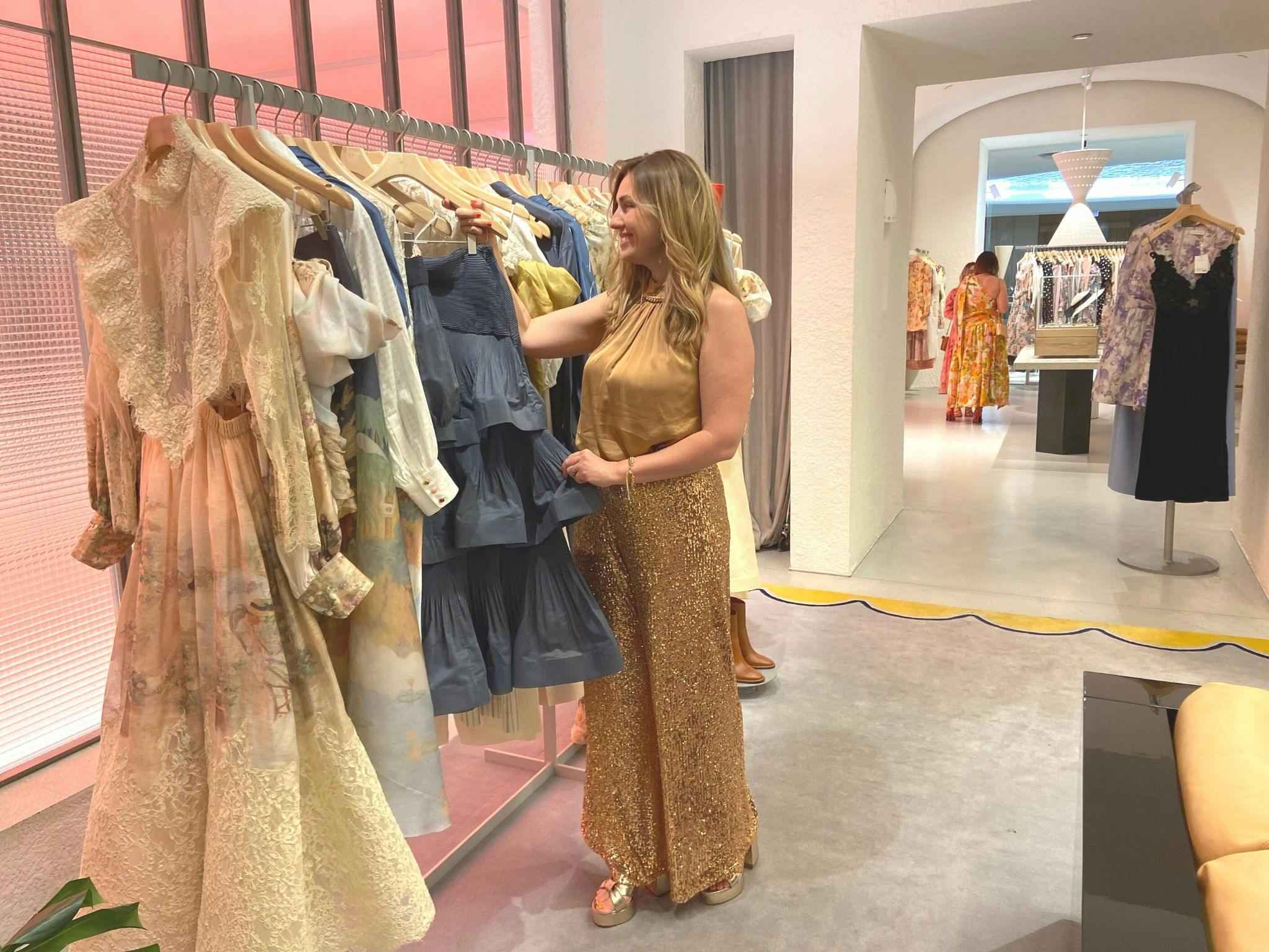 Personal Stylist Imogene shopping at Zimmermann