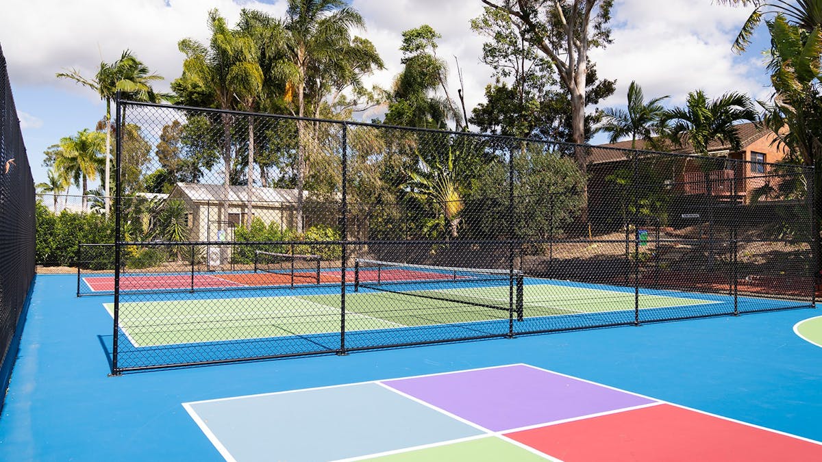 Pickleball Courts and Basketball at Ashmore Palms Holiday Village
