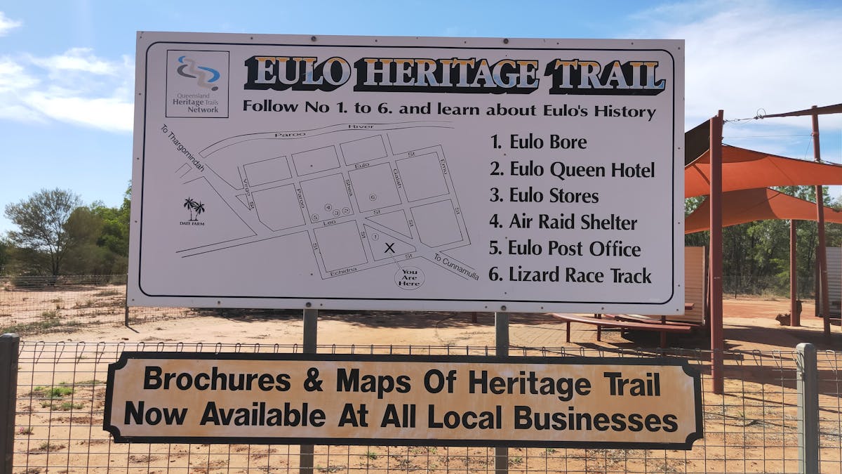 Eulo Heritage Trail Map