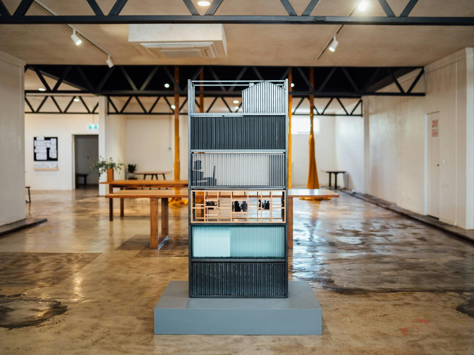 Installation view of Basic Constructs exhibition by Jeremy Lepisto