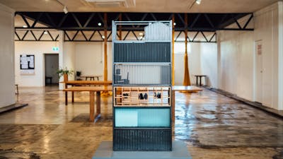 Installation view of Basic Constructs exhibition by Jeremy Lepisto