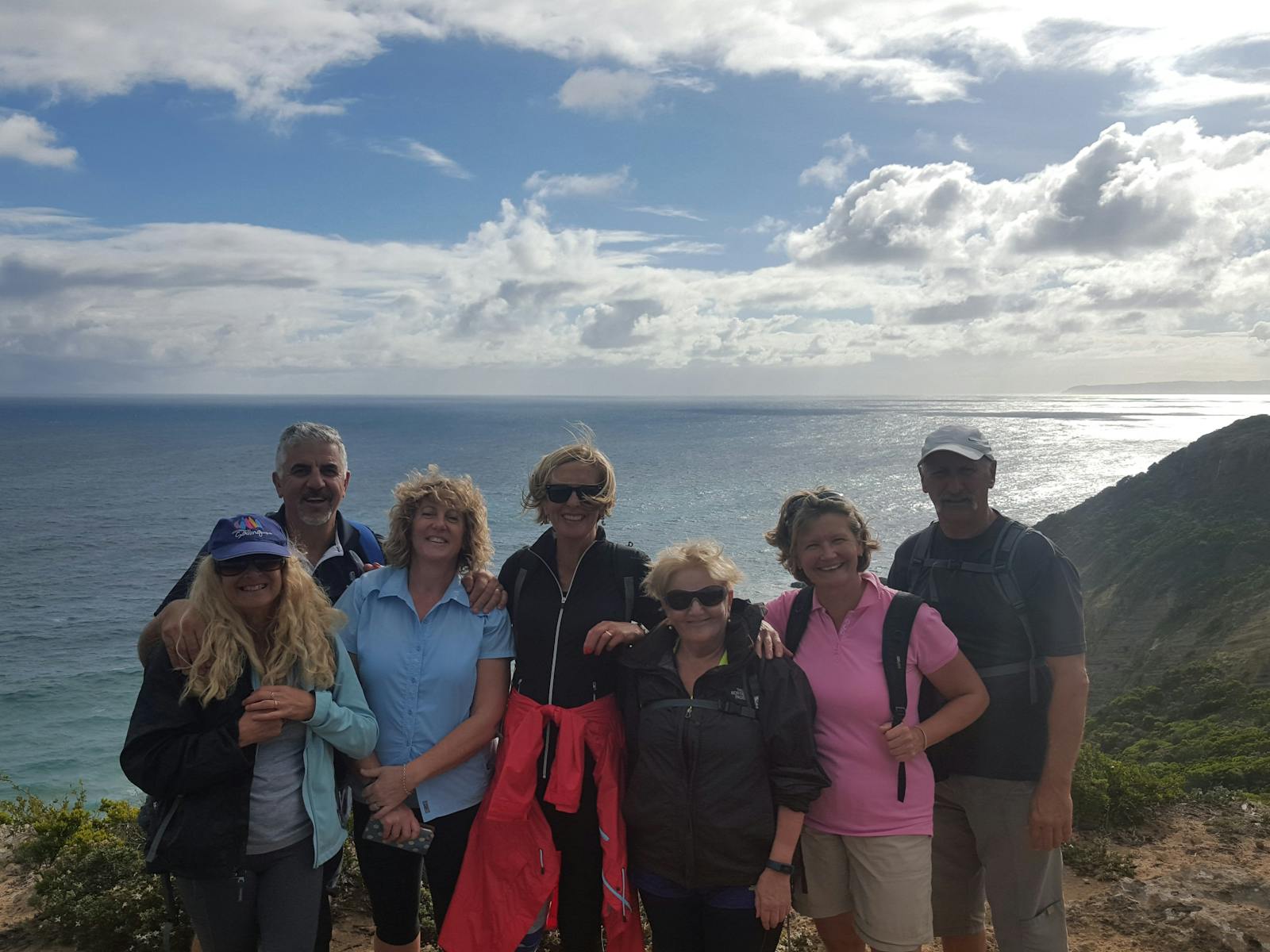Group shot taken on the Great Ocean Walk near Aire River