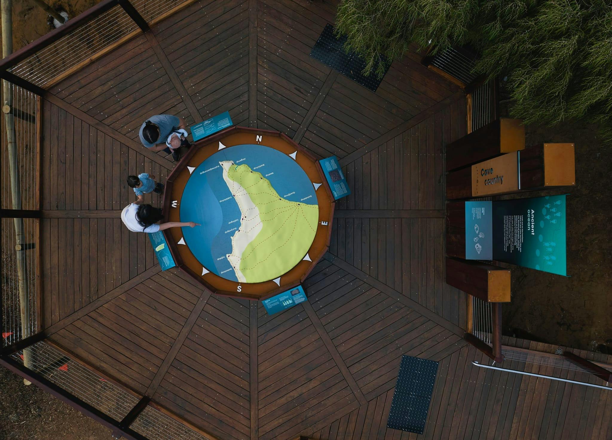 Above ground along the Ancient Lands Experience Ngilgi Cave Yallingup Western Australia.