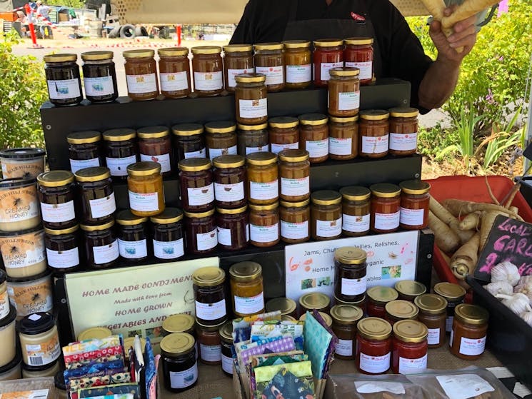 local honey & homemade preserves