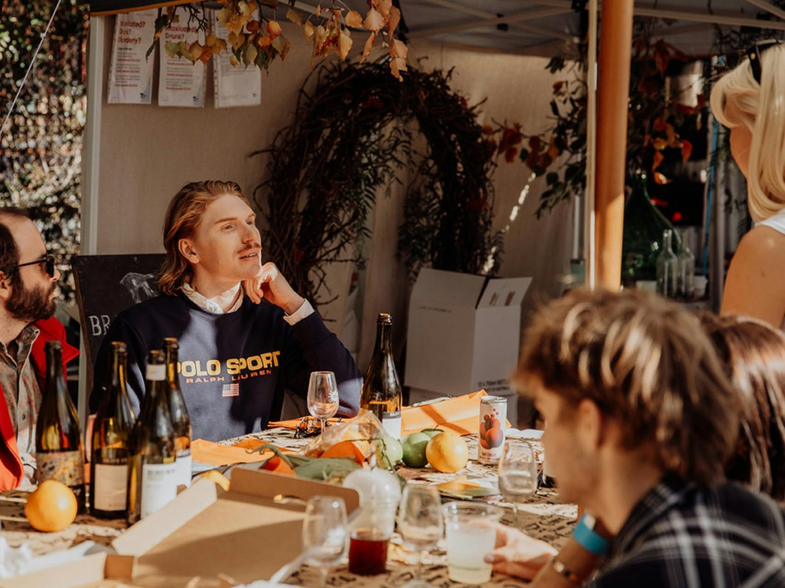 people eating at a table
