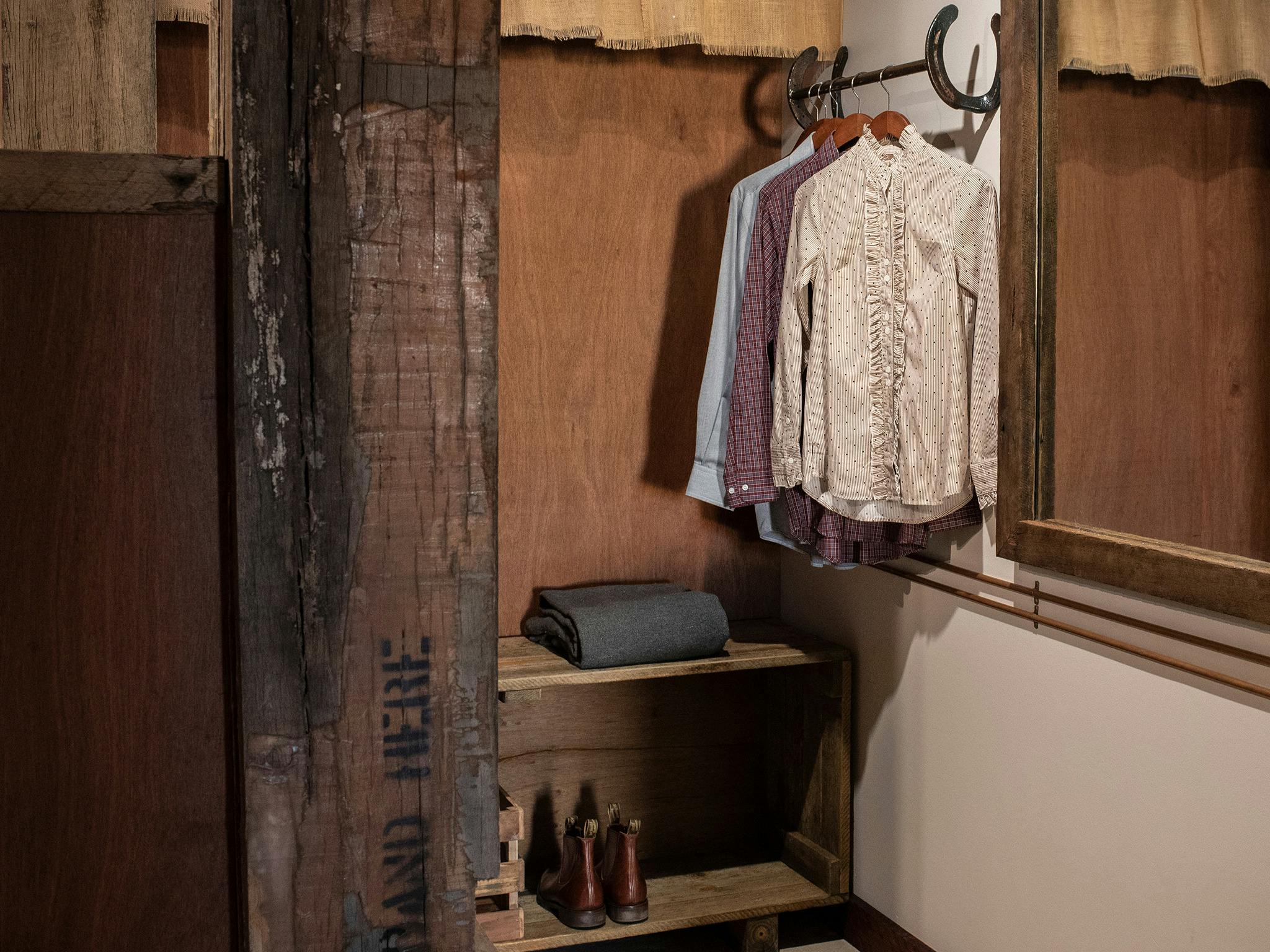 The Stables clothes hanger and storage