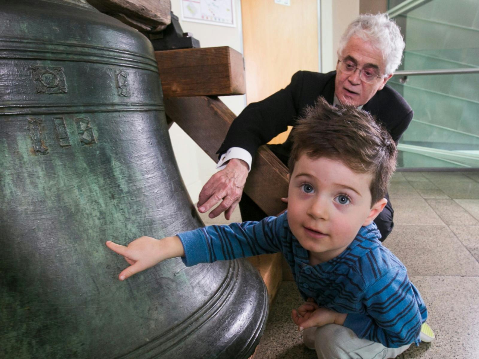 Touch the oldest bell in Australia