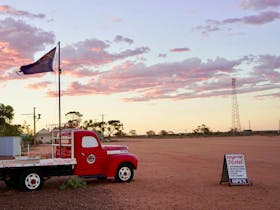 Beautiful sunset with Donald in front and centre