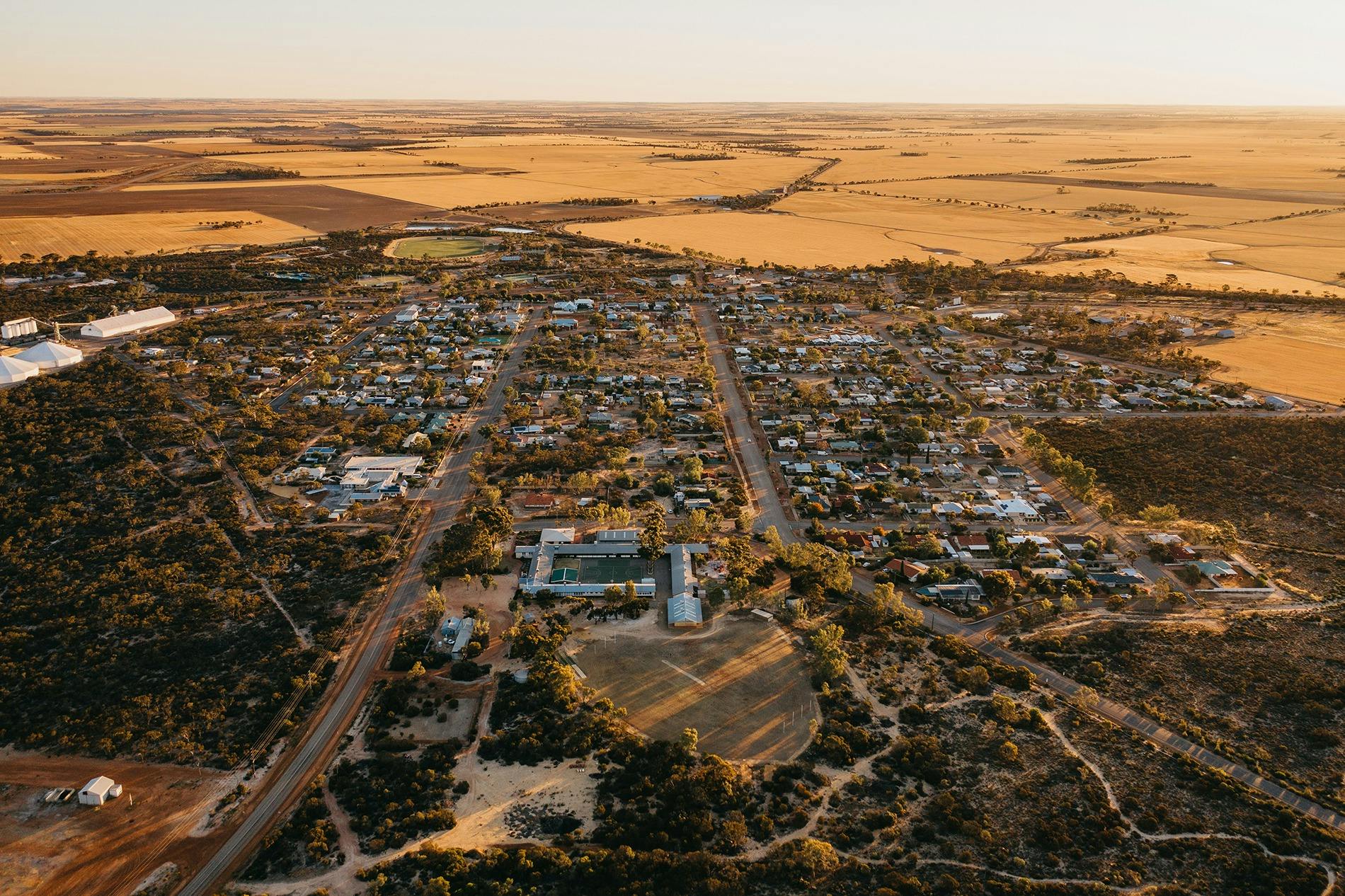 Aerial view of Wyalkatchem town