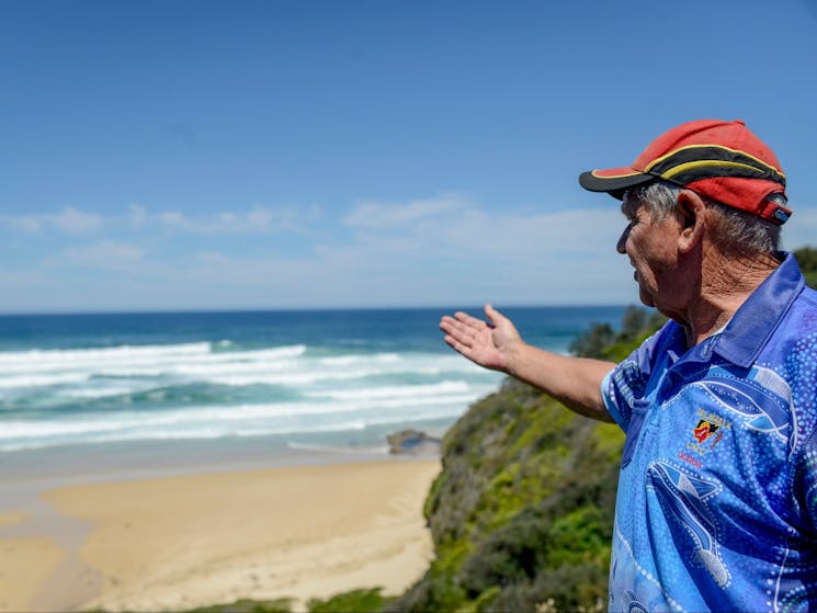 Elder Uncle Fred Carriage tells of the significance of Bombie Beach to local Aboriginal People.