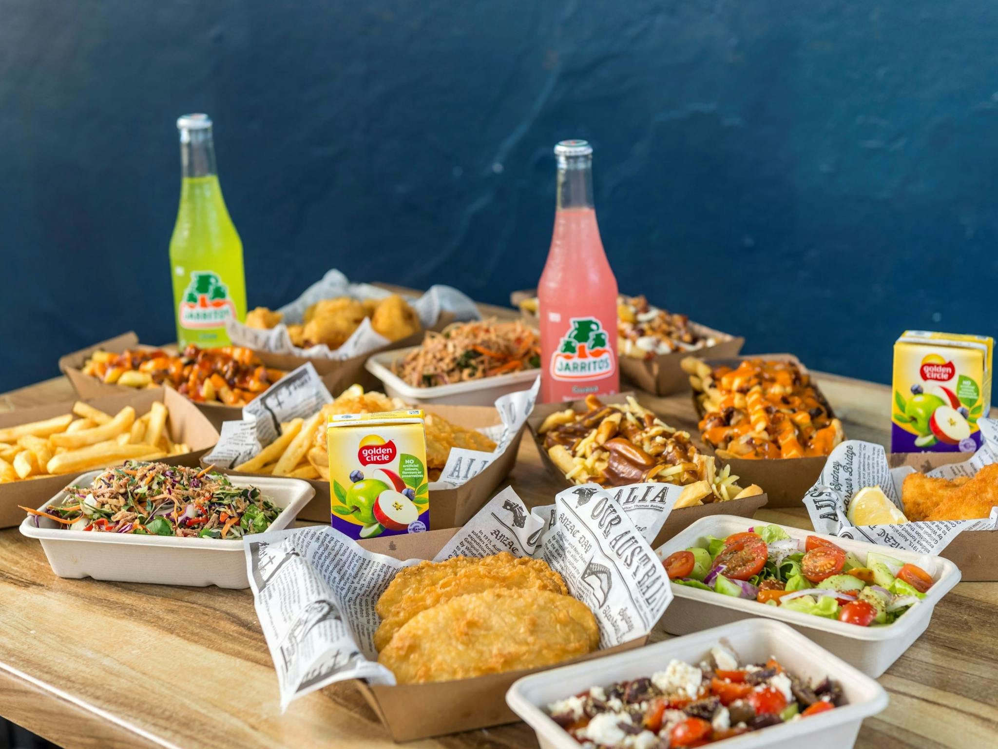The Trident Fish and Grill Food on Display