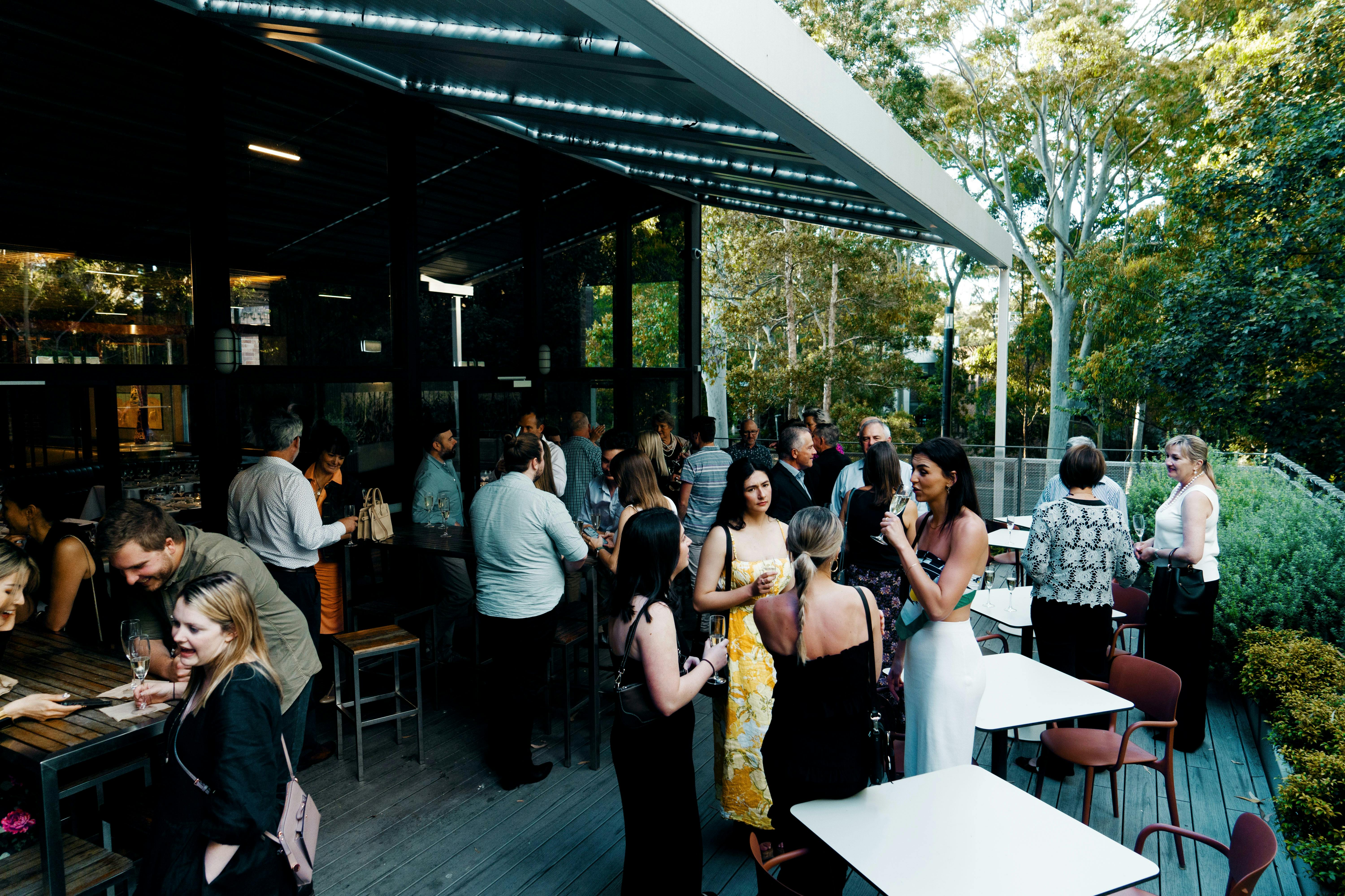People outside on Deck