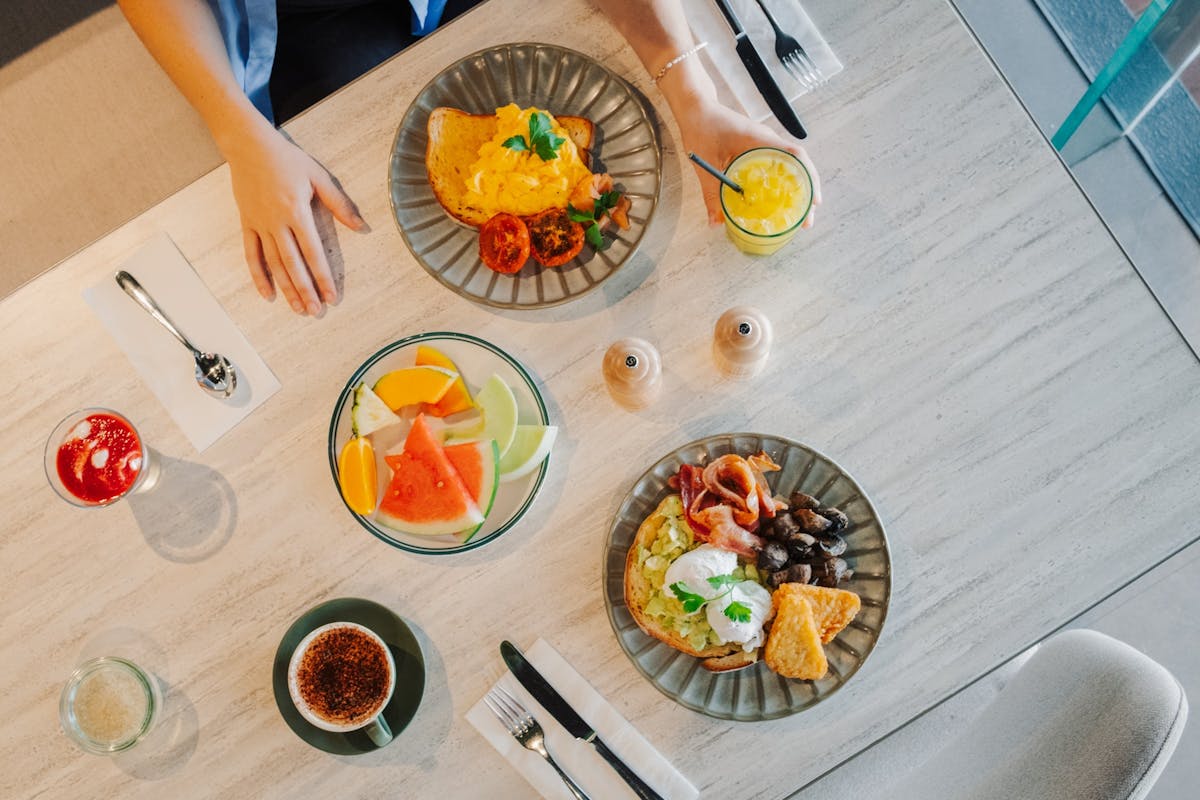 photo of breakfast spread