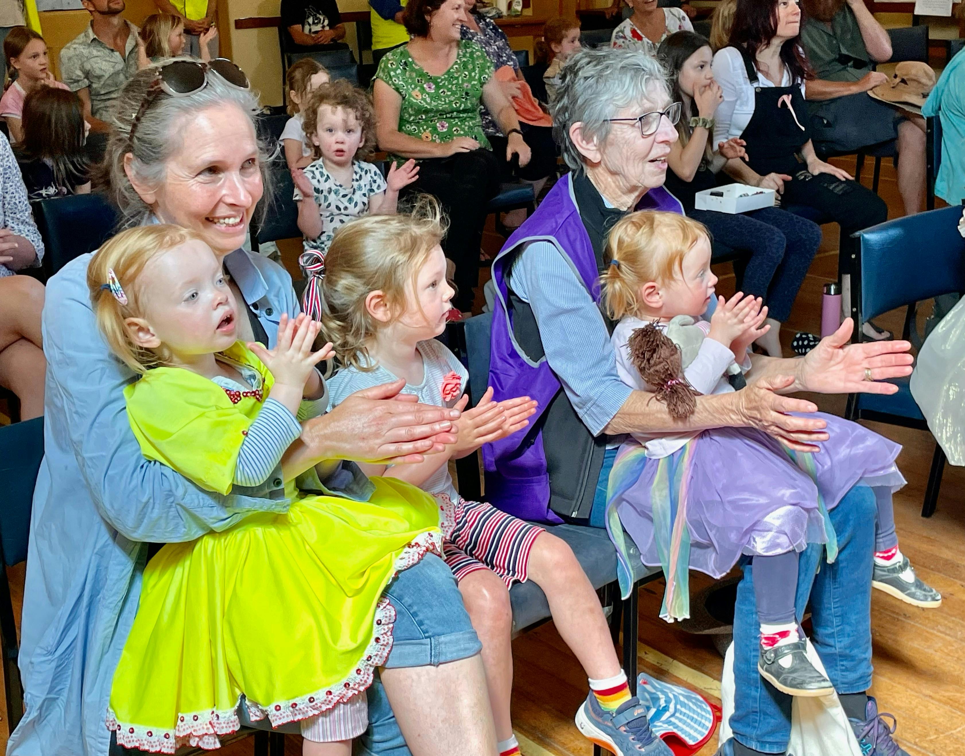 2021 Festival - watching a performance at the hall